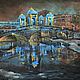 Заказать Картина маслом Мост Ломоносова. Зима. 40х50 40х50. Alena   Живописная история. Ярмарка Мастеров. . Картины Фото №3