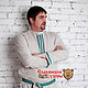 Men's linen shirt 'Alatyr' green. People\\\'s shirts. Slavyanskie uzory. Online shopping on My Livemaster.  Фото №2