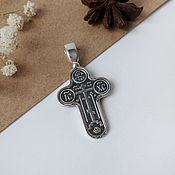 Русский стиль handmade. Livemaster - original item Old believer cross. Silver. Handmade.