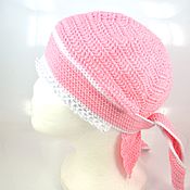 Аксессуары handmade. Livemaster - original item Women`s bandana made of 100% cotton, pink bandana. Handmade.