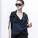 vests: Lzh_010tsin_chern Vest-cardigan-transform, color blue/black. Vests. The fashion house Julia Sindrevich. My Livemaster. Фото №5