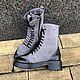 Order Shoes: Bandolier grey nubuck black sole with darkening. Hitarov (Hitarov). Livemaster. . Boots Фото №3