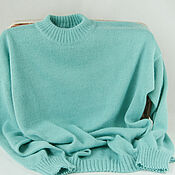 Одежда handmade. Livemaster - original item Jerseys: A sweater in a shade of tiffany. Handmade.