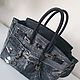 Джинсовая сумка в стиле Birkin 30. My handmade, Классическая сумка, Новороссийск,  Фото №1