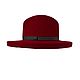 Шляпа федора в красном цвете. Шляпы. EDIS | дизайнерские шляпы Наталии Эдис. Интернет-магазин Ярмарка Мастеров.  Фото №2