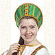 Slavic headpieces Asya. Kokoshnik. Irina. Online shopping on My Livemaster.  Фото №2