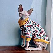 Зоотовары handmade. Livemaster - original item Clothes for cats Sweatshirt 