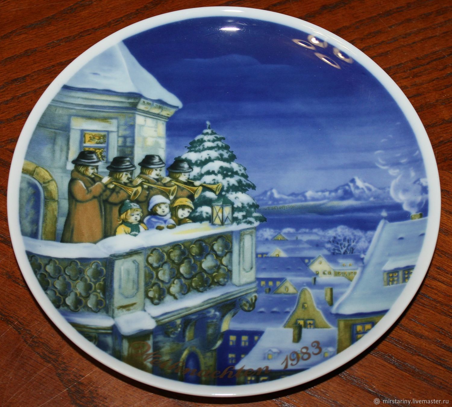 Collectible, Christmas plates Royal Tettau, Herm, Vintage interior, Moscow,  Фото №1