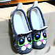 Order Children's felted Slippers 'Neon cat'. MMwool (marinamol). Livemaster. . Slippers Фото №3