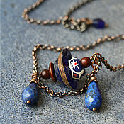 Украшения handmade. Livemaster - original item Suspension: with lapis lazuli 