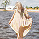 Заказать Платье-рубашка в желто-лавандовую клетку MUHA-252a. MUHA (vintagechic). Ярмарка Мастеров. . Платья Фото №3