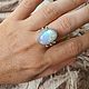 Кольцо с лунным камнем "Свет облаков". Кольца. Karma-jewelry. Ярмарка Мастеров.  Фото №4