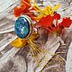 Кольцо с азурмалахитом. Кольца. Karma-jewelry. Ярмарка Мастеров.  Фото №9