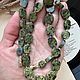Бусы из змеевика 3. Бусы. gemstone. Ярмарка Мастеров.  Фото №4
