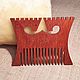 Wooden comb "My horses are horses" from Brasil cherry, iniay. Combs. Wooden combs inlay Hanto&Dokimo. My Livemaster. Фото №5