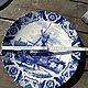 Винтаж: Тарелка коллекционная настенная винтажная: Delft. Тарелки винтажные. Антиквариат & Винтаж. Ярмарка Мастеров.  Фото №6