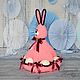 Пасхальный Заяц с карманами для яиц "Розовый". Easter souvenirs. ozornyepetli-ap. Online shopping on My Livemaster.  Фото №2