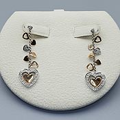 Украшения handmade. Livemaster - original item Gold diamond earrings 0,240 ct. Handmade.