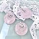  Серьги-бублики Орбиты розовых снов розовый кварц. Серьги-калачи. Много серёг Светлана (biju007). Ярмарка Мастеров.  Фото №6