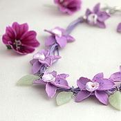Necklace: Lilac memories
