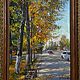 Картина осень, холст, масло, 40х30 см. Теплый денечек. Картины. 'Живая палитра' Ольги Тикуновой. Ярмарка Мастеров.  Фото №6