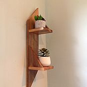 Для дома и интерьера handmade. Livemaster - original item Geometric Shelf, Wood Wall  Floating Shelves. Handmade.
