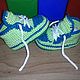 booties for a boy. . BOOTS. Babys bootees. TATIANA163. My Livemaster. Фото №4