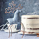 Новогодняя игрушка олень, новогодний подарок, интерьерная игрушка. Игрушки. Snow petals. Интернет-магазин Ярмарка Мастеров.  Фото №2