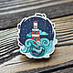 Wooden icon lighthouse, Badge, Volzhsky,  Фото №1