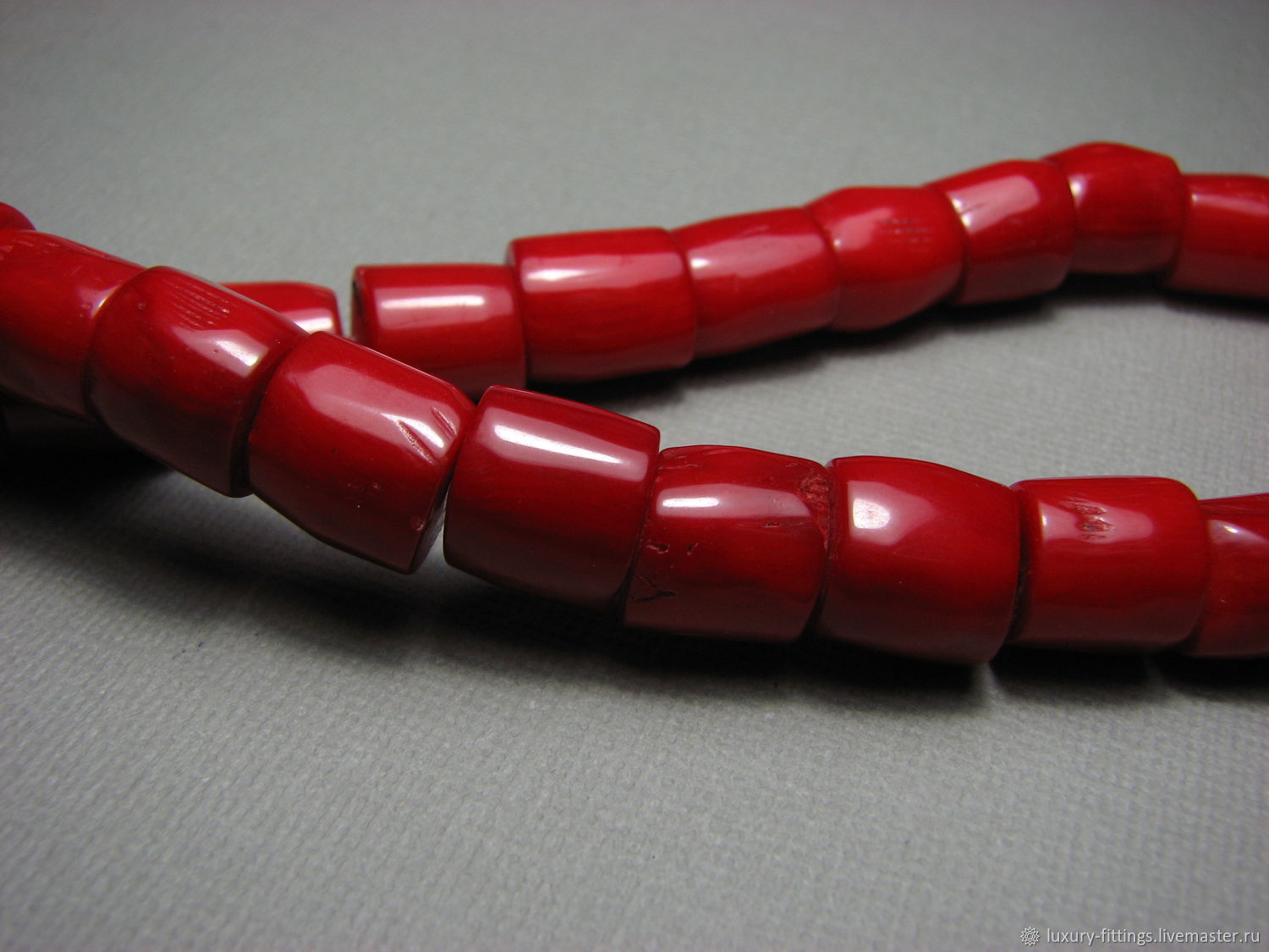 Coral tubes 12h11 mm, Beads1, Moscow,  Фото №1