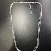 Материалы для творчества handmade. Livemaster - original item The base for the rolo necklace is 2mm, art. 2-59 rhodium plating. Handmade.
