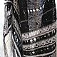 "Чёрная жемчужина" Ажурная шаль из ангоры и мериноса, Шали, Искитим,  Фото №1