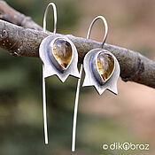 Украшения handmade. Livemaster - original item Earrings tulips. Handmade.