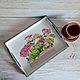 Order 'Rose geranium' tray, country, vintage, retro. botanica-m. Livemaster. . Trays Фото №3