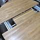 Круглый обеденный стол на кухню в стиле Loft на заказ. Столы. Мебель LoftCO. Дуб, ясень, карагач. Интернет-магазин Ярмарка Мастеров.  Фото №2