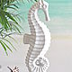Statuette seahorse 42cm concrete decor in marine style. Figurines. Decor concrete Azov Garden. Online shopping on My Livemaster.  Фото №2