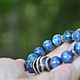 Harmony in the Right. Bracelet with kyanite and JI wave. Amulet. Jewerly for Happiness. My Livemaster. Фото №5