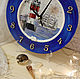READY-MADE wall clock in the children's room 'Mayak'. Watch. Zuli. Online shopping on My Livemaster.  Фото №2