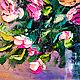 Order Oil painting with different roses impasto 'Chic bouquet'. Russian Oil Paintings. Livemaster. . Pictures Фото №3