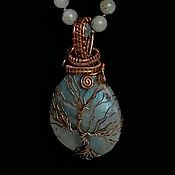 Фен-шуй и эзотерика handmade. Livemaster - original item Amulet copper natural labradorite 