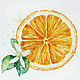Order Delicious orange, watercolor. Belasla. Livemaster. . Fine art photographs Фото №3