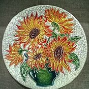 Глиняный чайник "Цветы" 1.0л