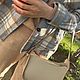 Сумка багет из натуральной кожи. Ручная работа. Сумка через плечо. Carp Leather Craft | C.L.C. Ярмарка Мастеров.  Фото №11
