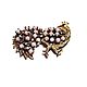 Pin brooch with pink opal ' Golden Peacock'. Brooches. Granosdecostura (Granosdecostura). Online shopping on My Livemaster.  Фото №2