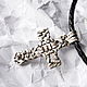 cross: cross: ' BOSS'-silver pendant-cross. Cross. LAVAL. Online shopping on My Livemaster.  Фото №2