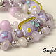 Order Short beads of amethyst. Grafoli jewellery. Livemaster. . Necklace Фото №3