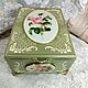 Шкатулка для украшений МАЙСЕН декупаж. Шкатулки. Тина Сто Уютный дом подарков. Ярмарка Мастеров.  Фото №6