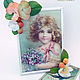 Photo frame with flowers and apples 'Through time'. Photo frames. Mozza-Flowers. My Livemaster. Фото №4