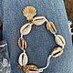 Anklet made of shells Kauri gold plating. Bead bracelet. AfricaForever. My Livemaster. Фото №4
