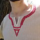 Рубаха Велеяр; мужская рубаха; льняная рубашка. Народные рубахи. СлавАртель (slavartel). Ярмарка Мастеров.  Фото №5